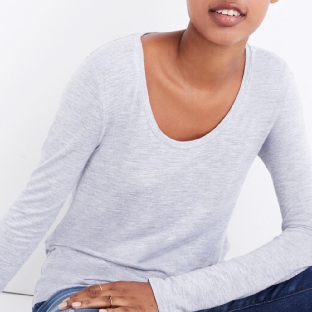 Madewell | Anthem Long Sleeve Scoop Neck Tee